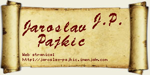 Jaroslav Pajkić vizit kartica
